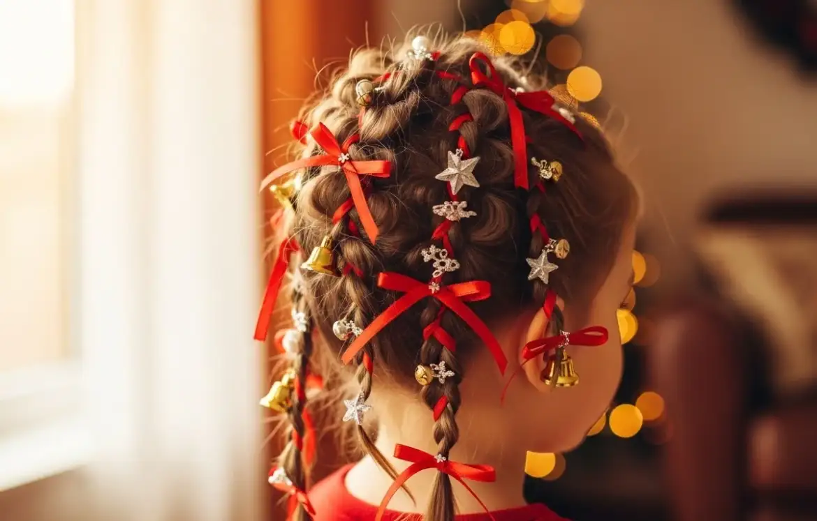 20 Super Cute Christmas Hairstyles for Kids You Haven’t Tried