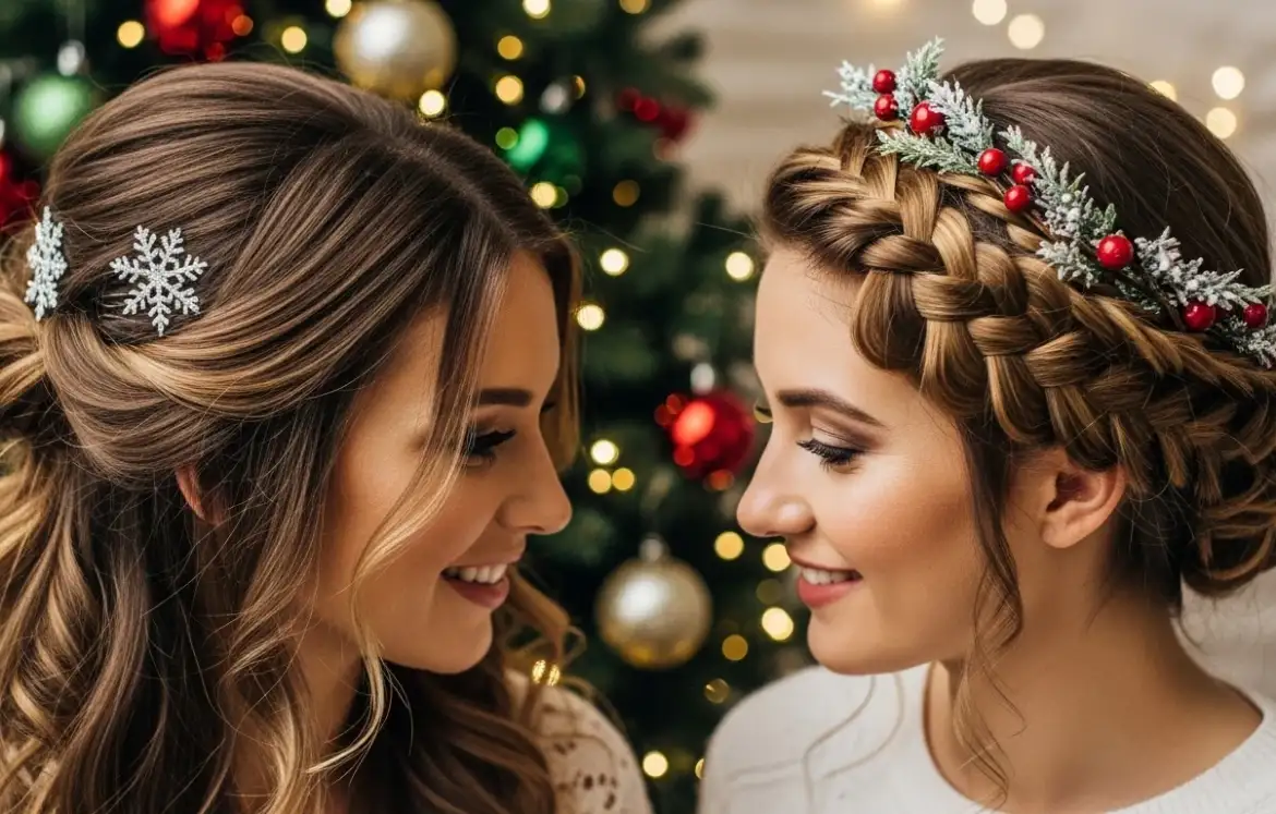 25 Festive Christmas Hairstyles That Will Make You Glow